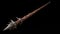 Realistic Fantasy Spiked Weapon On Wooden Handle - 32k Uhd