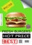 Realistic Fast Food Advertising Poster