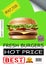 Realistic Fast Food Advertising Poster