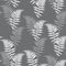 Realistic fern seamless pattern vector illustration. Detailed bracken fern vector, tropical forest.