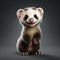 Realistic Ferret Clipart With Hyper-detailed 3d Rendering