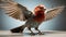 Realistic Finch In Flight: Capturing The Beauty Of Nature