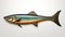 Realistic Fish Wall Art With Metallic Finishes And Naturalistic Carved Wood