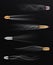 Realistic flying bullet. Fired bullets in motion with smoke trace, shoot trails, dangerous shooting handgun firearm