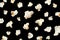 Realistic flying popcorn or pop corn background