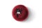 Realistic football ball with national flag of albania on the white background