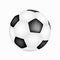 Realistic football illustration. Truthful soccer ball vector icon. Realistic soccer ball.