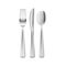 Realistic fork ,knife, spoon vector illustration