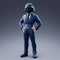 Realistic Fortnite Character Suit In Business Style With Industrial Futurism