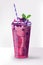 realistic fruity smoothie fresh berries cocktail vertical