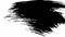 Realistic FullScreen Paint Brush White Luma matte Transition on black background