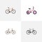 Realistic For Girl, Childlike, Fashionable And Other Vector Elements. Set Of Bike Realistic Symbols Also Includes