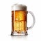 Realistic Glass Of Beer On White Background