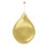 A realistic golden rendering of a punching ball (series)