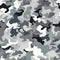 Realistic grey camouflage seamless pattern. Hunting camo for cloth, weapons or vechicles