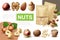 Realistic Healthy Nuts Composition