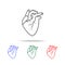 Realistic Heart icon. Elements of human body parts multi colored icons. Premium quality graphic design icon. Simple icon for websi