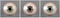 Realistic human eyeballs iris pupil
