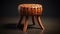 Realistic Hyper-detailed Basket Stool 3ds Max Rendering