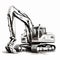 Realistic Hyper-detailed Construction Equipment Drawing