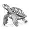 Realistic Hyper-detailed Drawing Of Baby Olive Ridley Turtle In Black And White
