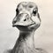 Realistic Hyper-detailed Duck Drawing With Dramatic Shading