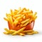 Realistic Hyper-detailed French Fries In A Bowl