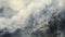 Realistic Hyper-detailed Painting Of Cloudy Mountain Range