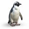 Realistic Hyper-detailed Penguin Illustration On White Background