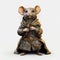 Realistic Hyper-detailed Rat With Knight Cloak - Fantasy Character Sculpture