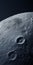 Realistic And Hyper-detailed Rendering Of Moon With Little Holes