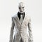 Realistic Hyper-detailed Rendering Of Young White Mask In Suits