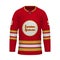 Realistic Ice Hockey shirt of Calgary, jersey template