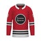 Realistic Ice Hockey shirt of Chicago, jersey template