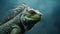 Realistic Iguana Photography: Surrealistic Elements In 8k Resolution