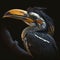 Realistic Illustration Of Hornbill. Generative AI