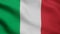 Realistic illustration of Italian flag