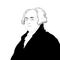 Realistic illustration of the President of the United States John Adams