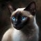 Realistic Illustration Of Siamese Cat. Generative AI