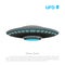 Realistic image of a UFO on a white background. Detailed drawing of a futuristic craft