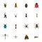 Realistic Insect, Locust, Butterfly And Other Vector Elements. Set Of Insect Realistic Symbols Also Includes Pismire