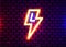 Realistic isolated neon sign of energy for decoration and covering on the wall background. Concept of lightning, thunder and