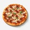 Realistic Italian Pizza 3d Illustration On White Background