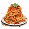 Realistic Italian Spaghetti Illustration With Vibrant Sauce