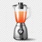 Realistic juicer blender. Mixing electronic equipment for preparing healthy smoothie and fruit juice