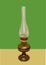 Realistic kerosene vintage lamp