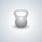 Realistic kettlebell, vector illustration.