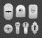 Realistic Keyholes Icon Set