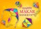 Realistic Kite Makar Sankranti Composition