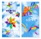 Realistic Kite Wind Mill Toy Banner Set